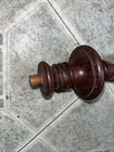Antique Top Solid Wood Flame Like Finial 9    Tall A