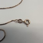 Vintage Signed  57 Ar Italy 14k Solid Yellow Gold Necklace  19 Inch Chain  Nice 
