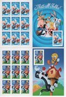 Five Booklets X 10   50 Of Looney Tunes Complete Set Us Postage Stamp