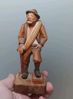 Vintage Handmade German Black Forest Wood Carving Alpine Old Man