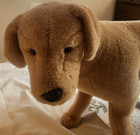 Melissa And Doug Large Dog Plush Lifelike Golden Retriever Stuffed Dog 20  X 34 
