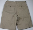 Lands End Khaki School Uniform Plain Front Cotton Chino Shorts Boys 20 New