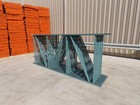 Interlake 12  X 60  Teardrop Pallet Racking Upright 3 x1-5 8  Leg Green