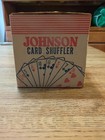 Vintage 50s Johnson Card Shuffler Model No  50 Hand Crank W  Box Manual Pristine