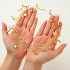 Gold Rhinestone Hair Vine Bridal Wedding Hair Piece Celestial Hair Acc   