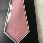 Gusleson Mens 8cm Tie Set Pink Solid Jacquard Necktie Pocket Square Cufflinks