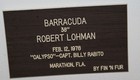 Barracuda Fish Wall Skin Taxidermy Mount 38    Calypso Marathon Florida W  History