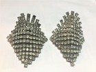 Beautiful Vintage Sparkling Rhinestone Shoe Buckle Triangle Curved Shape 2 1 4 