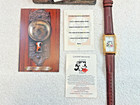 2002 Disney Mickeys Mirror Of Clues Mystery Sculpture Wrist Watch Signed Coa Le