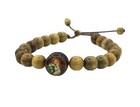 Catholic Saint St Joseph Bracelet Wooden Beads Mens Womens Pulserade San Jose 