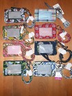 Nwt Vera Bradley Zip Id Case And Lanyard Set In Cotton - You Choose - New