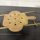 Brass Trivet Wrought Iron Fireplace Hearth Sliding Adjustable Tool Pot Shelf 