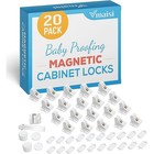 Magnetic Baby Safety Cabinet Locks 20 Pack Childproof Drawer Invisible Locking