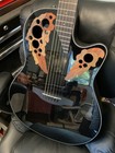 Ovation Celebrity Elite Ce44-5  Black Acoustic Electric Mid Depth  excellent 