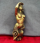 Lookout Mermaid Marine Erotic Golden Figurehead Nautical Sea Siren Sailboat Boat