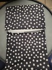 Geometry 18 x30  Kitchen Tea Towel - Dotty Black