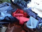 10 Lbs Pounds Upholstery Leather Scrap Mixed Colors For Crafts