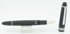 Montblanc 146 Legrand Black   Platinum Fountain Pen - 14kt Broad Nib -new In Box