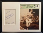 Emil And Dana Zatopek        Framed    signature   Autograph  