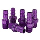 Milton Colorfit V Style Coupler And Plug Kit 1 4  Npt 14 Pieces S-314vkit Purple