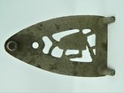 Antique Cast Iron Sad Iron Trivet    i Want U  Comfort Iron Strause Gas Iron Co 