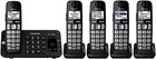 Panasonic Cordless Phone With Answering Machine 5 Handsets