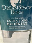 Twin Xl Dorm Bed Skirt  extra Long 21 Inch Drop  White Tailored Durable Design