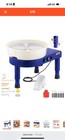 Vevor Pottery Wheel 14 In Ceramic Wheel Machine 60-300 Rpm Speed Adjustable Blue