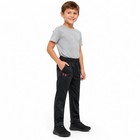Under Armour Boys Size 5 Black Athletic Pants Red Logo Elastic Waist