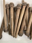Wood Bobbins Spools Wooden Industrial Style Spindles 8  Wooden Quills Lot-30