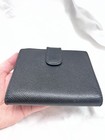 Chanel Vintage Black Caviar Leather Trifold Wallet Cc Gold Hardware Italy