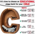 Alphabet Money Bank With Initial  c   9 Inch Tall
