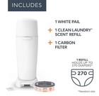 Playtex Diaper Genie Complete Pail With Built-in Odor Controlling Antimicrobial 