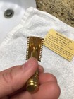Gillette New Long Comb Safety Razor England - Head Replated 24k Gold By Brg