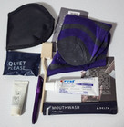 Tumi Amenity Travel Toiletry Bag Case Kit Delta First Class Gray