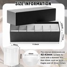 12 Pcs Square Silver Eagles Coin Tubes With 1 Storage Box Plastic Clear Holde   