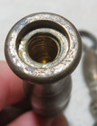Vintage Antique Wrought Iron Fireplace Fire Pit Tool Replacement Brass Ends