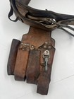 Bashlin Climbing Lineman Belt  88 D-rings Leather Harness Tree W  Bag Pouch Etc