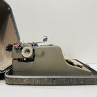 Royal Gray Quiet Dlx Portable Typewriter Case 1950s Vintage