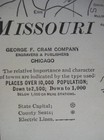 Original 1920 Electric Railway Map Missouri Springfield St  Louis Potosi Joplin