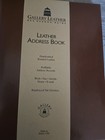 Gallery Leather Address Book Brown Handcrafted Bonded Leather New Made In Usa 
