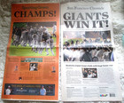 Original November 2  2010 San Francisco Giants World Series Chronicle Newspaper