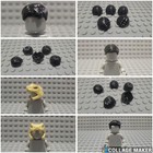 Minifigure Headgear Accessories - Hair And Snake Skull