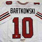 Autographed signed Steve Bartkowski Atlanta White Football Jersey Jsa Coa