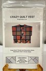 Pattern Crazy Quilt Vest  Lunn Fabrics Patchwork Debra Lunn 1990 7 Sizes 4 -16 