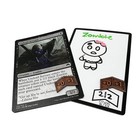 Citadel Black Dry Erase Mtg Tokens 50 Reusable Double-sided Cards   2 Erasers