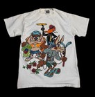 Vintage Looney Tunes Grateful Dead Parody T-shirt Size Large Double Sided Usa