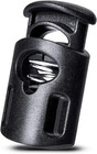 10 Pack Plastic Cord Locks Stopper Single Hole Spring Toggle Upgraded Black New