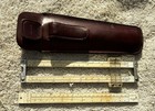 Vintage Pickett Model N600-t Log Speed Rule 6  Slide Rule W  Leather Case