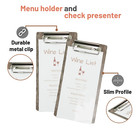 10-pack Wood Check Presenters For Restaurants  Server Book  Menu Holder For Cafe